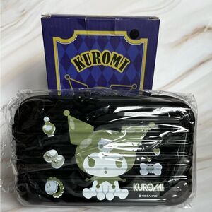 Sanrio Kuromi Suitcase Mini Cosmetic Shoulder Bag Front & Back Signature Logo